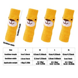 Dog Leg Warmers, Pet Dog Elbow Protector Dog Elbow Sleeve, Elastic Knitted Warm Dog Hock Covers for Small Medium Dogs Cats (Small (≦ 2.2bls))