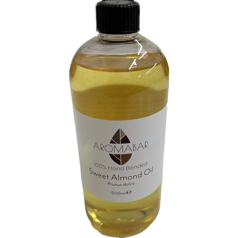 Aromabar Pure Sweet Almond Carrier Massage Oil 500ml Pump Dispenser