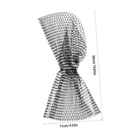 Beavorty Elegant Mesh Headband Headscarf Headpiece Rhinestone Mesh Bandana Hair Scarf for Decor