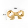 JEIYMIUW 2 Pack Bow Drawer Knobs,Gold Drawer Pulls,Gold Kitchen Cabinet