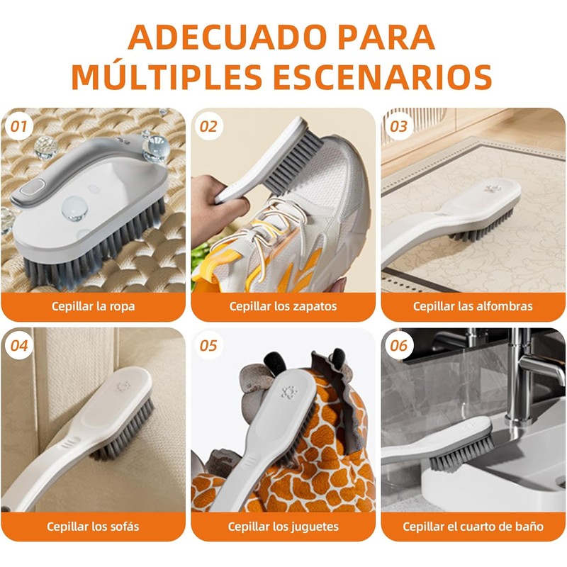 Lumbor37 Cepillo para Zapatos y Ropa L371114 con Mango Ergonómico