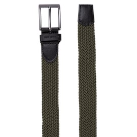 Redbridge Braided Belt Elastic Flexible Adjustable Unisex Stretch Belt, khaki
