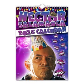 Hector Salamanca - 2025 Wall Calendar // Christmas/Birthday/Gift Idea/Present/Novelty/Humour/Secret Santa/Year Planner/Office Gift