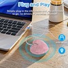 Wired Mouse Cute Bling Crystal Rhinestone Pink Heart Shape Computer