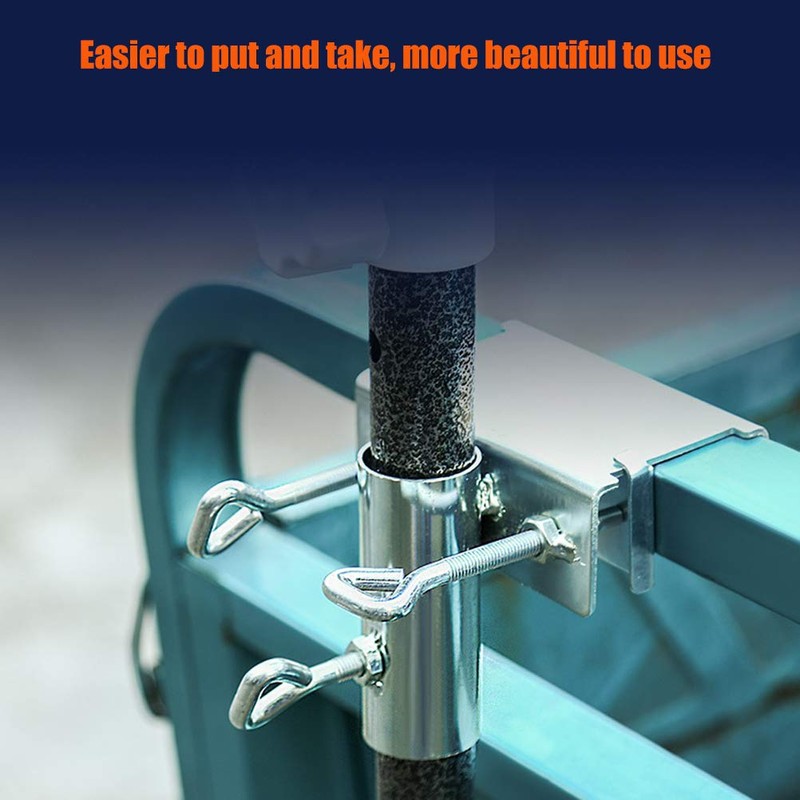 Balcony Parasol Fixed Holder, Patio Umbrella Holder Clip, Deck Umbrella