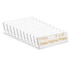 12 Pack 10"W x 2"H Acrylic Office Name Plates Name