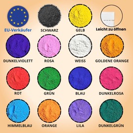 (Mix 5 bag_75gm) Holi Gulal Powder Water Soluble Natural Festival Photo Shoot Rangoli Colors Rainbow Powder Colorful Set Animals Baby Shower Wedding Summer Camps