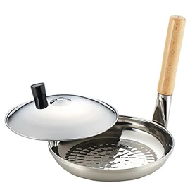 Frosted Ryuzu Life Cooker Parent-child Pot, 6.7 inches (17 cm), Silver