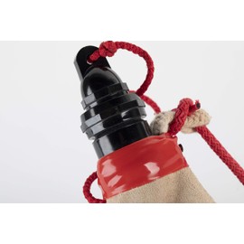 Curved bota Bag Latex 1,5 Liters. Leather Canteen