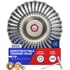 Heavy-Duty Steel Trimmer Head – Universal Fit Wire Brush for