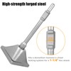 JACKCHEN 1-3/16 inch (30mm) Tamper Shank, Jack Hammer Plate Tamper
