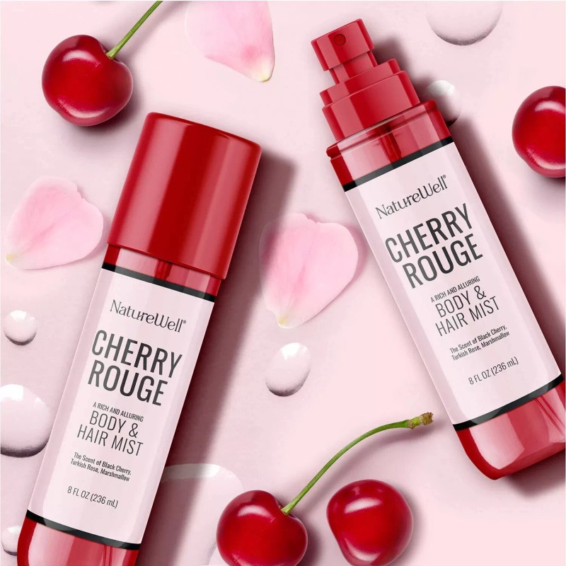 NatureWell Cherry Rouge Body Mist and Cream Duo