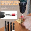 Eyech 4Pcs Drill Bit Extension Set 2/4/6/12”, Quick Release Magnetic