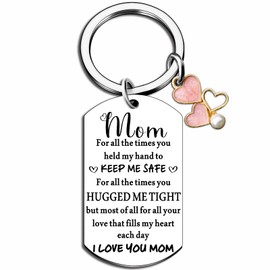 ichrati Womens Stocking Stuffers for Mom Keychain from Daughter Best Moms Birthday Gift Ideas Women Key Chains Cute Key Chains Mother's Day Souvenirs for Mama