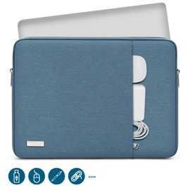 TECOOL 13.3 Inch Laptop Case MacBook Bag for MacBook Air 13 13.6 M4 M3 M2 M1 2025 2024-2010, MacBook Pro 14/13 M4 M3 M2 2024 2023-2012,13,3 Waterproof Protective Case, Denim Blue