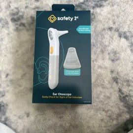 Safety 1st Ear Otoscope, Grey, Soft Led Light, Protective Cap NEW E11E