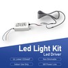 Bernkot Stainless Steel Led Shower Niche 12" X 12" White