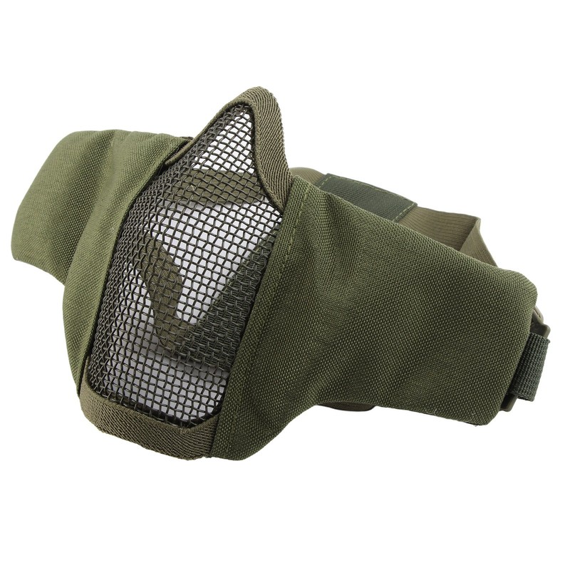 V10 Half Face Steel Mesh Breathable Protective Face Guard Competition