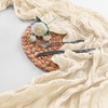 30 Pack Ivory Cheesecloth Table Runner 9FT Rustic Sheer Table