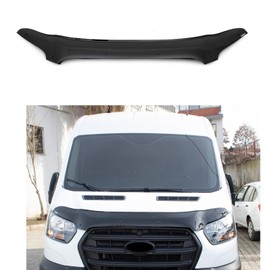 BMY Hood Deflector/Front Bug Shield Compatible for Ford Transit 2014-2018 Hood Guard Bonnet Protector | Particles & Bug | Car Accessories |