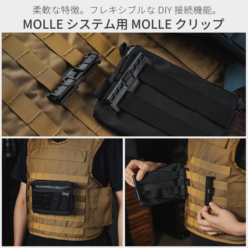[TACTICAL GEEK] TGCode Connect Buckle, No Sewn Durable Plastic Lock