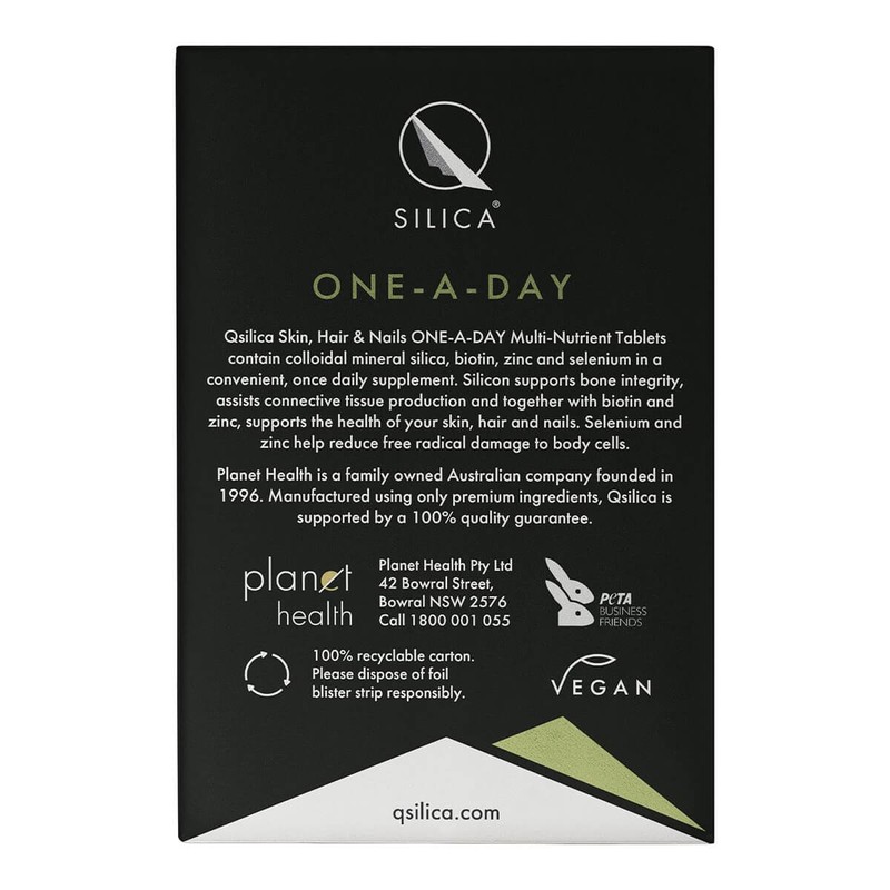 QSilica Skin, Hair & Nails One-A-Day, 30 Tablets