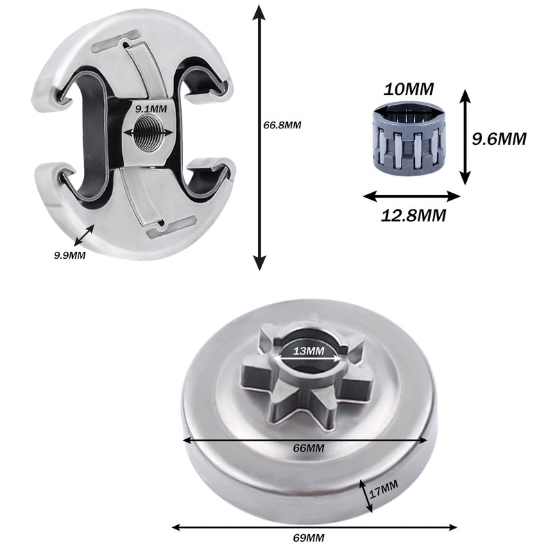 Adefol .325 7T Clutch Drum Bearing Kit for Husqvarna 455