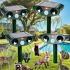 4 Pack Solar Ultrasonic Animal Repellent Deer Repellent Devices Cat