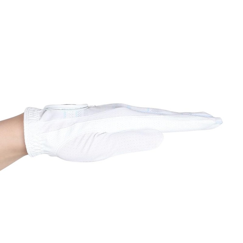 FootJoy Women's Golf Gloves, Staycool EX, Ambidextrous, White/Blue, 8.3 inches