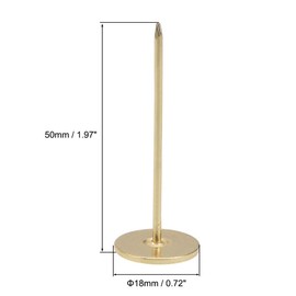 TA-VIGOR 20Pcs Heavy Duty Flat Head Push Pins, Decorative Thumb Tacks for Wall, Furniture Cork Board & Bulletin Board – 18mm x 50mm Upholstery Tacks for Home Office & DIY Use, Gold