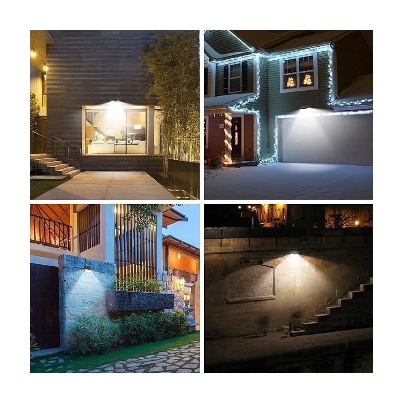 Aootek New Solar Motion Sensor Lights 120 LEDs with Lights