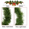 50 Feet Green Tinsel Garland Artificial Christmas Pine Decorative Garland