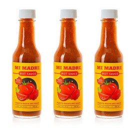Mi Madre Tomato Based Hot Sauce, Handcrafted in Puerto Rico, 100 Percent Natural, 5 Ounce (Pack of 3)