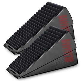 AIMAXINKE Strongest Adjustable Spring Loaded Large Door Stopper - Heavy Duty Tall Door Stop Wedge Door Stoppers for Bottom of Door, Tall up to 3 in Doorstop Stainless steels Made Suits Any Heavy Door