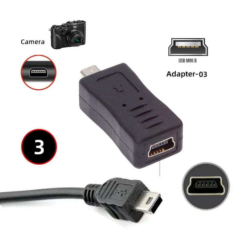 chenyang 3 Pack Mini 8Pin to USB 2.0 Adapter, USB