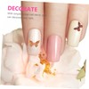 FOMIYES Nail Art Butterflies 6 Sets of 3D Holographic Nail
