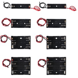 DIANN 8pcs AAA Battery Holder 2pcs AAA Battery Holder 1 Slot 2pcs 2 AAA Battery Holder 2pcs 3 AAA Battery Holder with Wires 2pcs 4 AAA Battery Holder Case