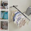 BESy Tri-Fold Foldable Clothes Drying Rack Retractable Hanging Collapsible Dryer