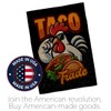 TACO Trump Burlap Flag Eagle Pole kit Burlap Wall Hanging