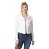 Jessica Simpson Women's Pixie Denim Jacket, White/White, Large