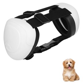 BERGWERK Dog Ear Defenders for Hearing Protection, 29 dB NRR Dog Earmuffs for Noise Protection, Noise Cancelling Headphones (White)
