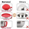 Rorence Stainless Steel Mixing Bowls: Metal Mixing Bowl Set with