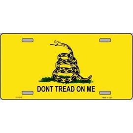 Do Not Tread On Me Novelty Metal License Plate Tag LP-1316