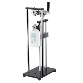 Mxmoonfree Force Gauge Stand Manual Force Test Stand Push Pull Gauge, Hand Wheel Operated, with 250mm/9.8’’ Stroke, 2 Pcs Testing Clamp, for Compression and Tension Testing (for ZMF Force Gauge)