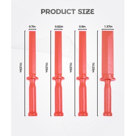 UNLRAE 4PCS Car Plastic Pry Tool,Car Accessories Chisel Scraper Set,Non-Marring Vehicle Wheel Weight Remover Tool,Scraper Remover Tool Kit,Automotive Chisel Set for Removes Adhesives,Film,Paint