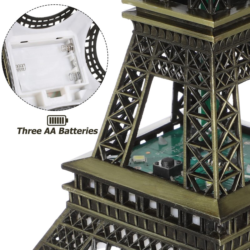 MHFOOU LED Eiffel Tower Lamp, 10inch Romance Eiffel Tower, LED