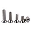 KOSJETHAS #8-32 x 3/4" Flat Head Countersunk Screws Hex Socket