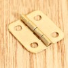 Mgoodoo Pack of 10 Mini Hinges Gold Stainless Steel Small