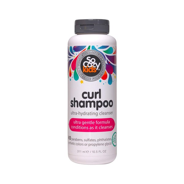 SoCozy Curl Shampoo | For Kids Hair | Ultra-Hydrating Cleanser | 10.5 fl oz | No Parabens, Sulfates, Synthetic Colors or Dyes
