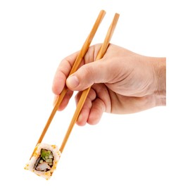 Restaurantware-9 Inch Bamboo Chopsticks, 100 Disposable Wooden Chopsticks - Twisted, No Slip, Bamboo Chopsticks, Smooth, For Restaurants, Cafes And Events